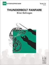 Thunderbolt Fanfare Concert Band sheet music cover Thumbnail